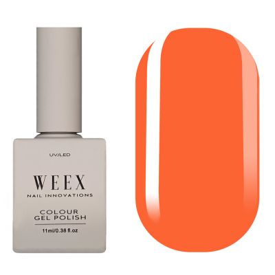 Гель-лак Weex №605 (неоново-оранжевый, эмаль) 11 мл
