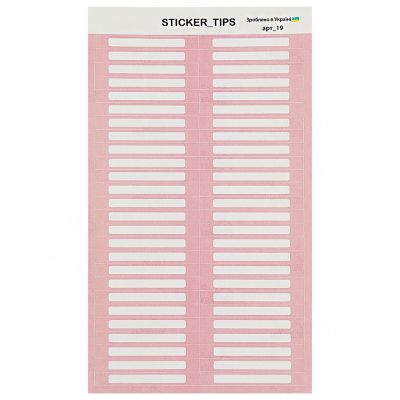 Наклейки на типсы Sticker Tips 19 (розовый) 52 штуки