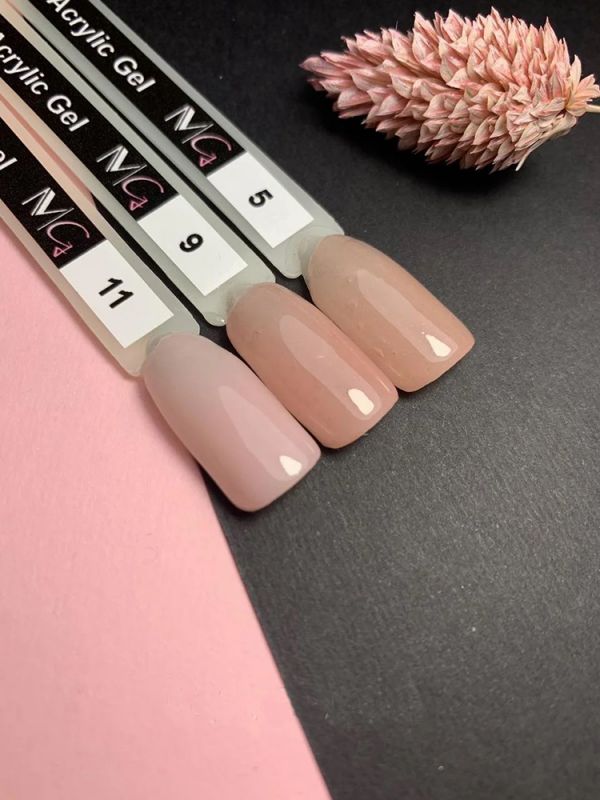 Акрил-гель для ногтей MG Acrylic Gel №09 (светло-розовый) 15 мл