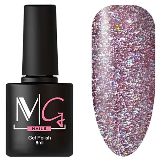 Гель-лак MG Shine №01 (насыщенный розовый, светоотражающий) 8 мл