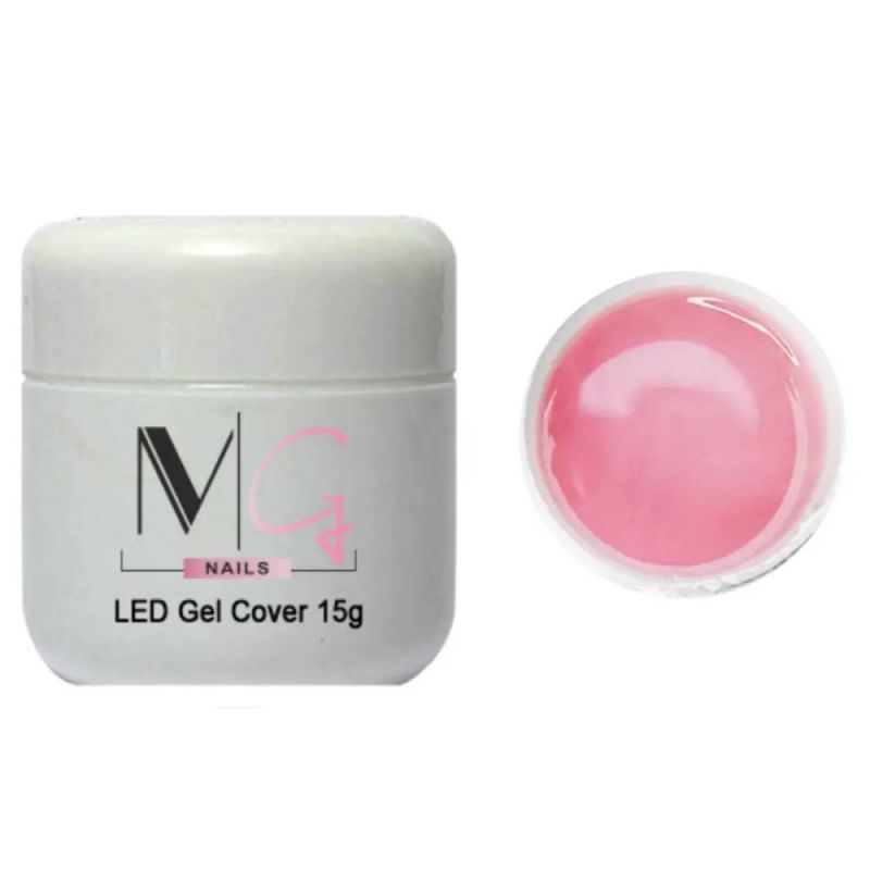 Гель строительный камуфлирующий MG UV Gel Cover Pink (розовый) 15 мл