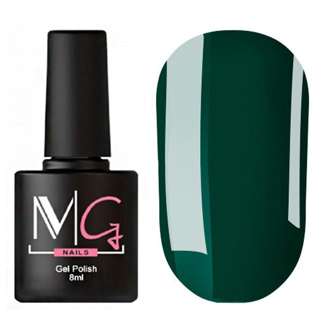 Гель-лак MG Matcha №182 (зеленый темный, эмаль) 8 мл