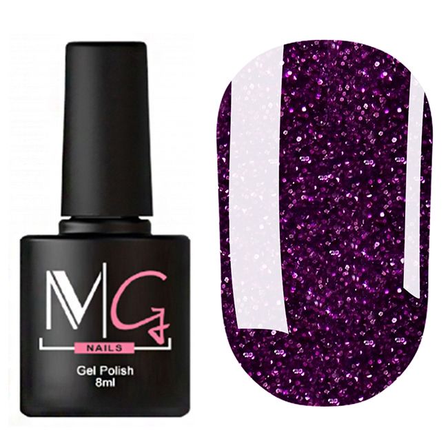 Гель-лак MG Shine №12 (фиолетовый, светоотражающий) 8 мл