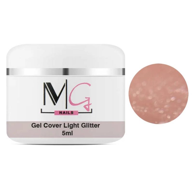 Гель будівельний камуфлюючий MG Gel Glitter Cover Light (бежевий) 5 мл