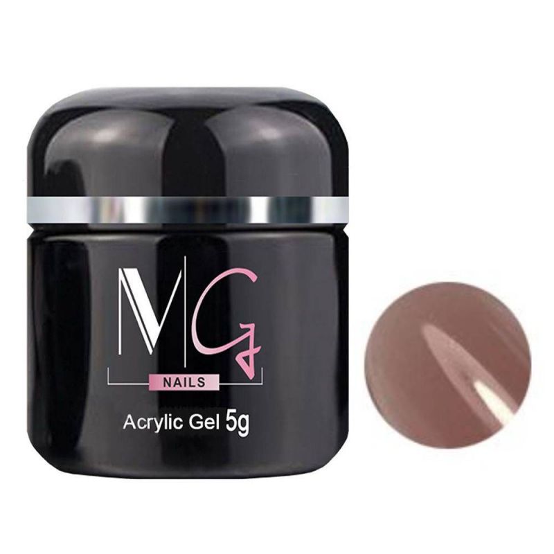 Акрил-гель для нігтів MG Acrylic Gel №13 (темний рожево-бежевий) 5 мл