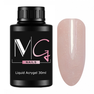 Жидкий акригель MG Liquid Acrygel №07 (розовый с микроблеском) 30 мл