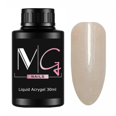 Жидкий акригель MG Liquid Acrygel №08 (бледно-розовый с микроблеском) 30 мл