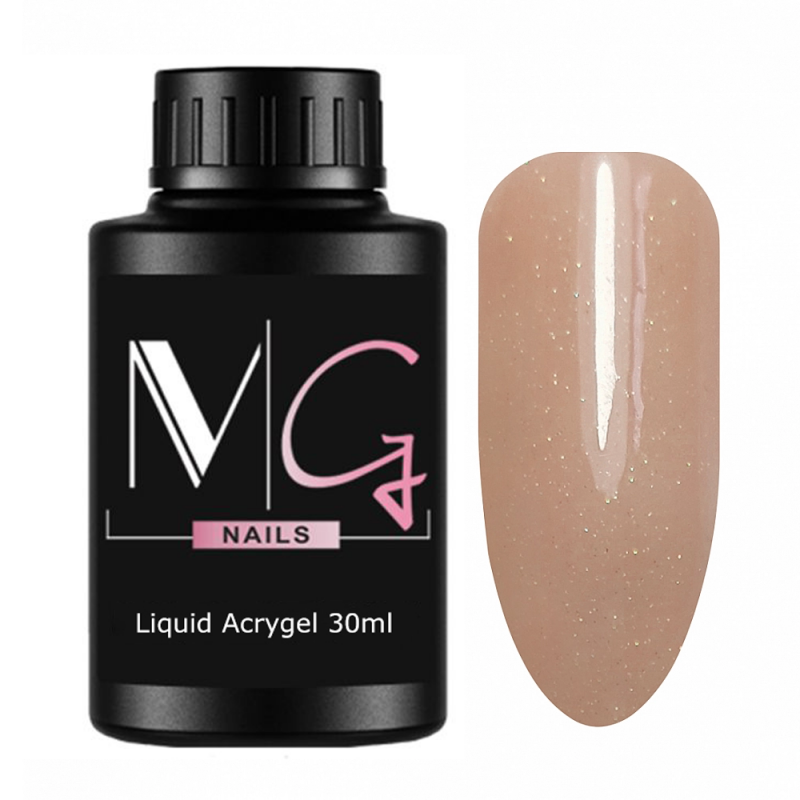 Жидкий акригель MG Liquid Acrygel №09 (бежевый с микроблеском) 30 мл