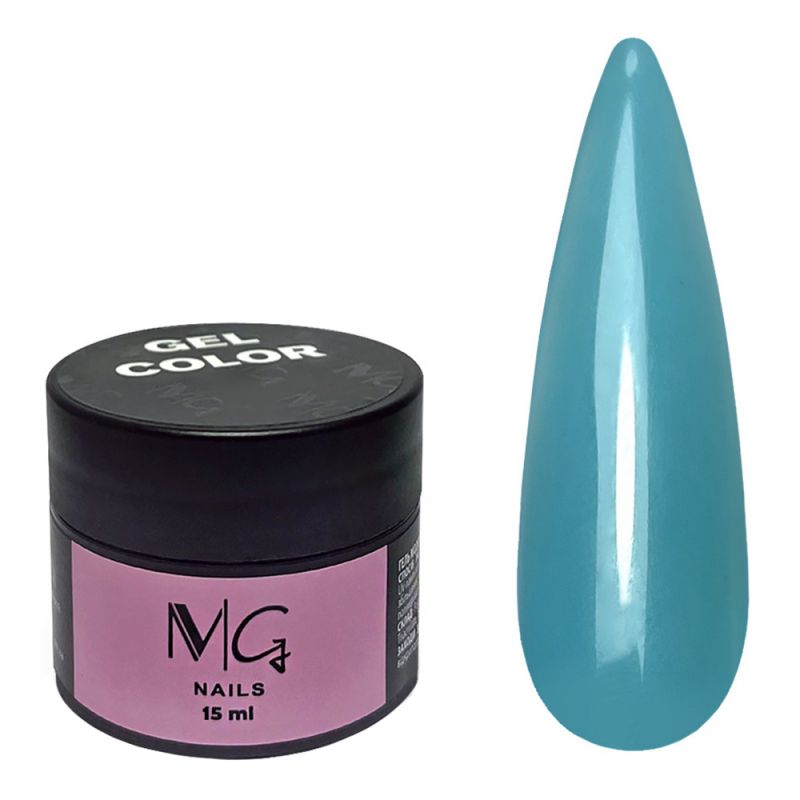 Моделирующий камуфлирующий гель MG Color Gel №05 (бирюзовый) 15 мл