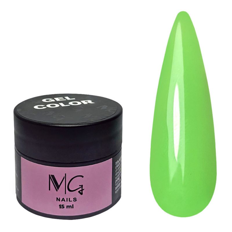 Моделирующий камуфлирующий гель MG Color Gel №06 (салатовый) 15 мл