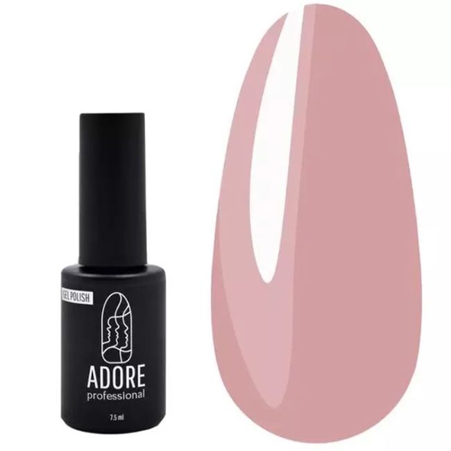 Гель-лак Adore №363 (приглушенный серо-розовый, эмаль) 7.5 мл