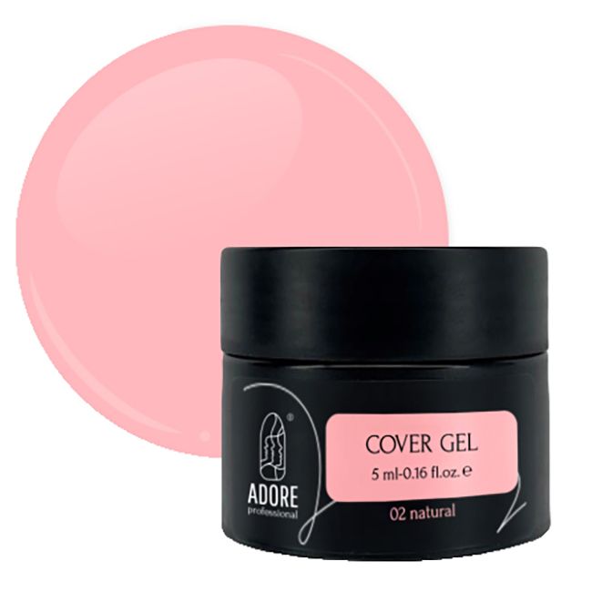 Камуфлирующий гель Adore Cover Gel №02 (натуральный розовый) 5 мл