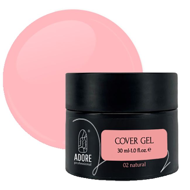 Камуфлирующий гель Adore Cover Gel №02 (натуральный розовый) 30 мл