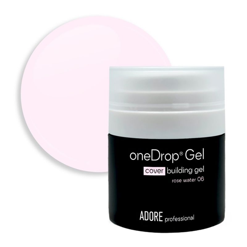 Строительный гель Adore One Drop Gel Rose Water №06 (розово-молочный) 30 мл