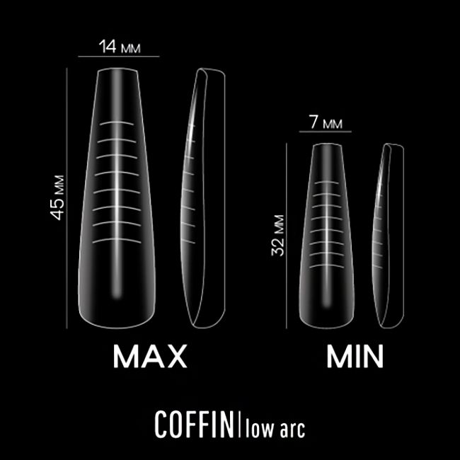 Верхні форми для моделювання Adore Pro Nails Form Low Arc Coffin 120 штук