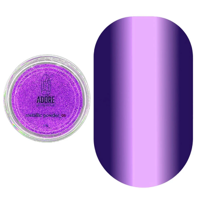 Пудра для нігтів металева Adore Metallic Powder №06 (фіолетовий) 0.5 г