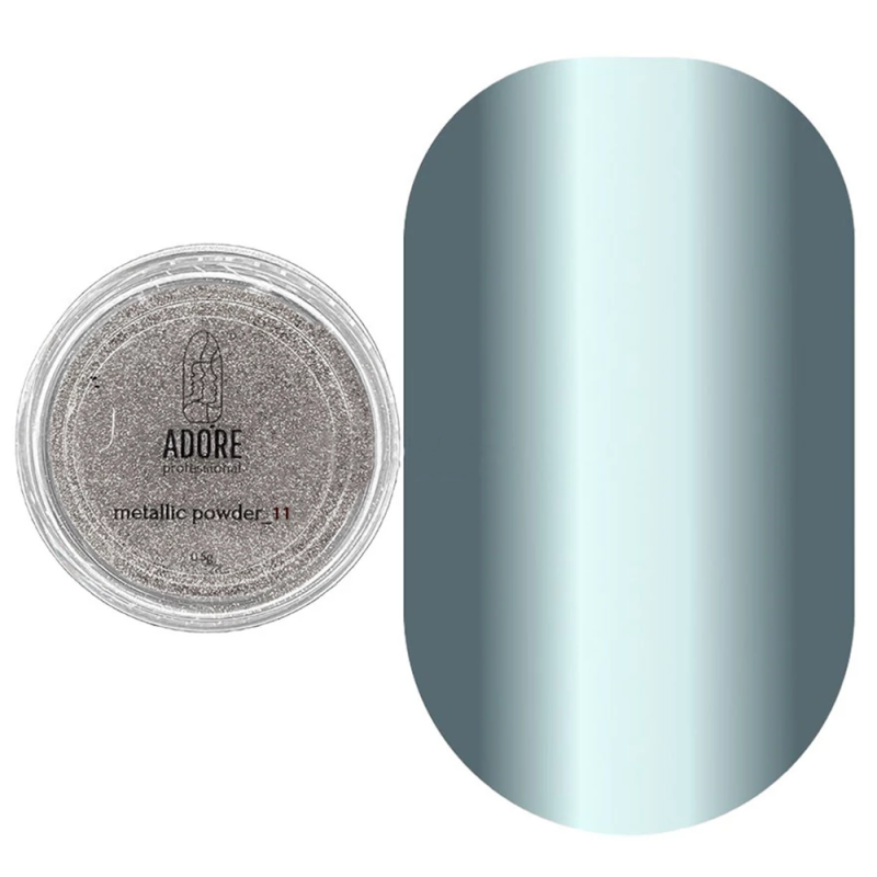 Пудра для ногтей металлическая Adore Metallic Powder №11 (серебро) 0.5 г