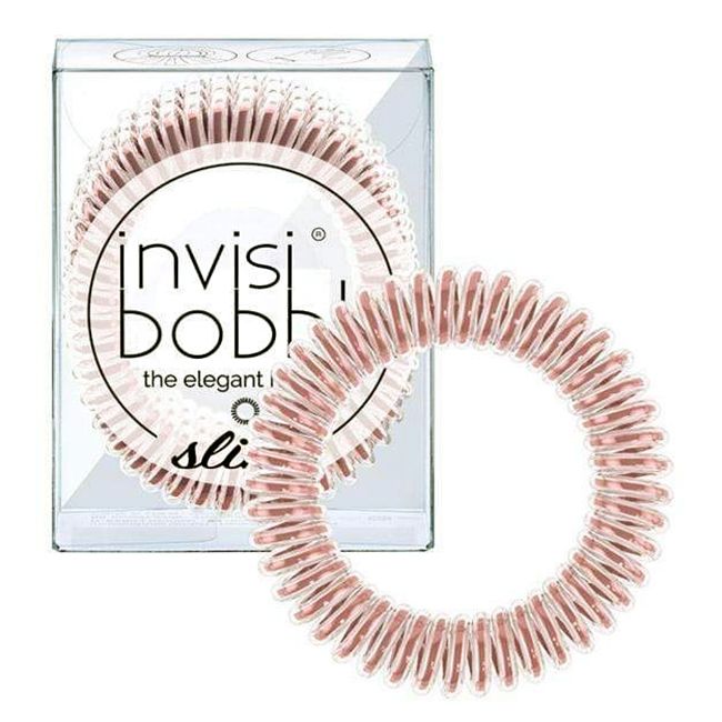 Гумка для волосся Invisibobble Slim Hair Ring Bella Rose Galaxy (рожево-бронзовий) 3 штуки