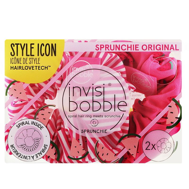 Резинка для волос Invisibobble Sprunchie Fruit Fiesta Once In A Melon 2 штуки