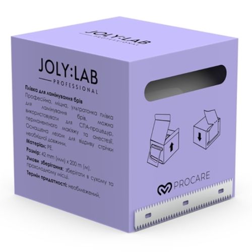 Плівка для ламінування брів та вій Lamination Brow Film Joly:Lab 200 м