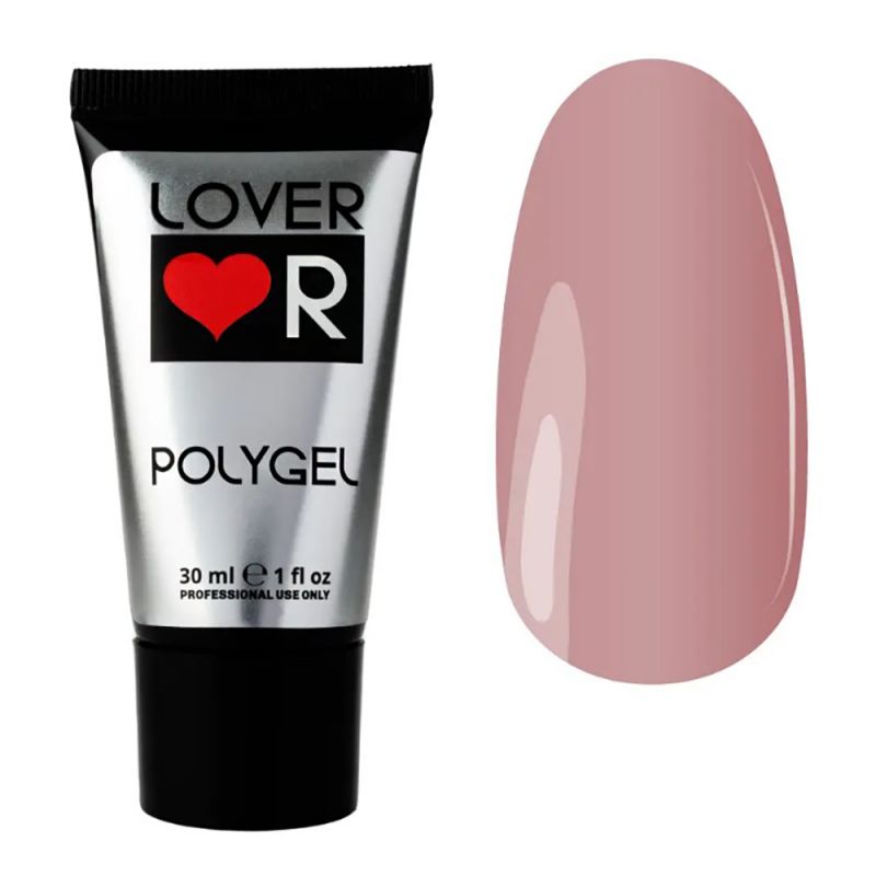 Полігель Lover Poly Gel №04 (темно-рожевий) 30 мл