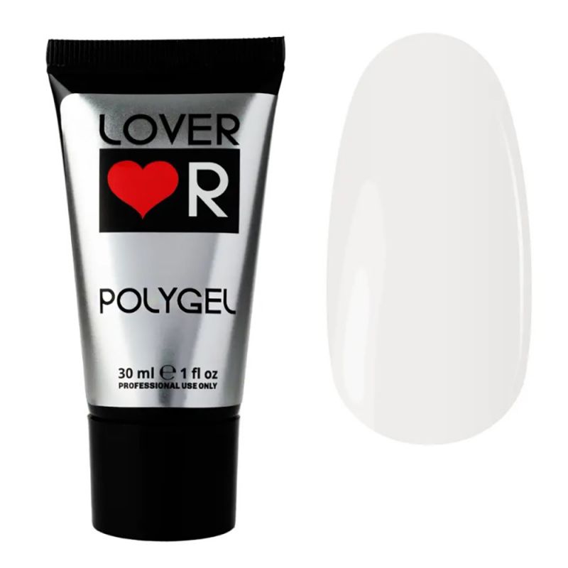 Полігель Lover Poly Gel №07 (білий) 30 мл