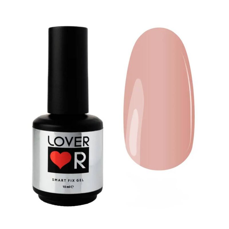Камуфлирующий гель для укрепления ногтей Lover Smart Fixe Gel №5 (розово-персиковый) 15 мл