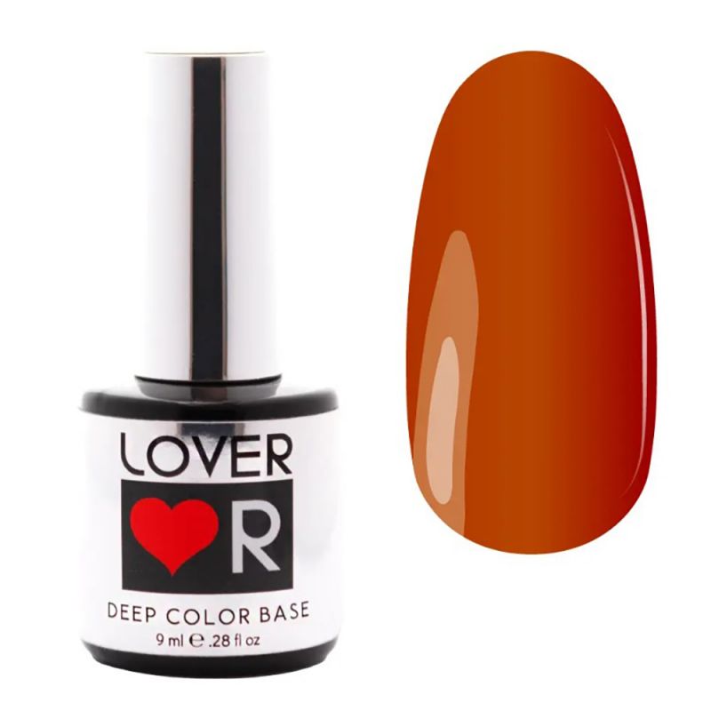Камуфлирующая база Lover Color Deep Base №D014 (коричнево-оранжевый) 9 мл