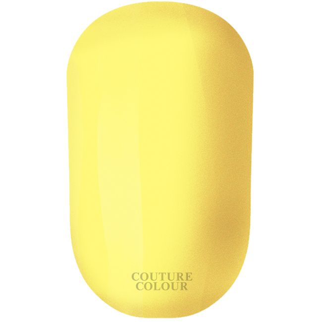 Гель-лак Couture Colour №129 (лимонно-жовтий, емаль) 9 мл