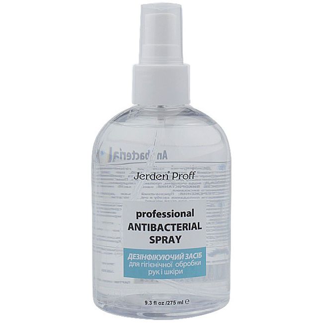 Дезінфікуючі засіб для рук і шкіри Jerden Proff Antibacterial Spray 275 мл