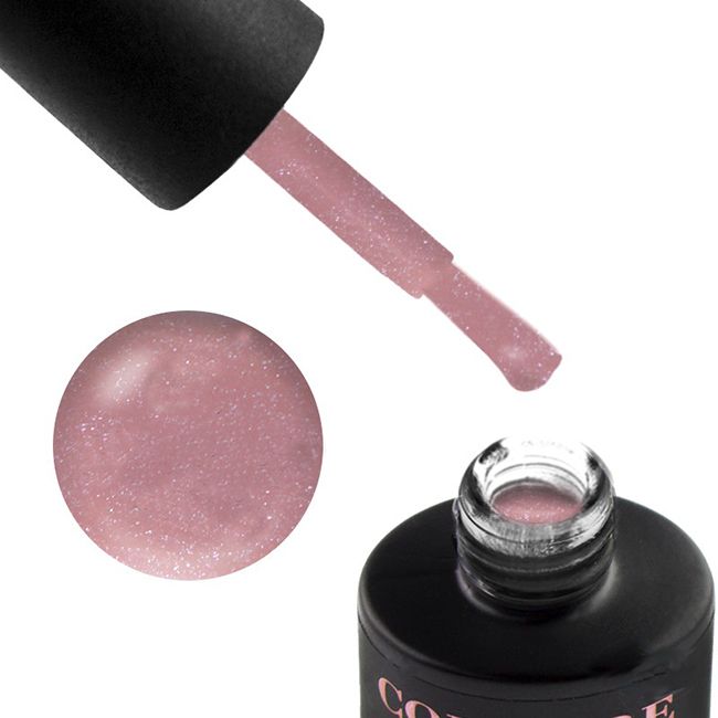 База для гель-лака Couture Colour Revital Fiber Base Shimmer Pink (мерцающий розовый) 9 мл