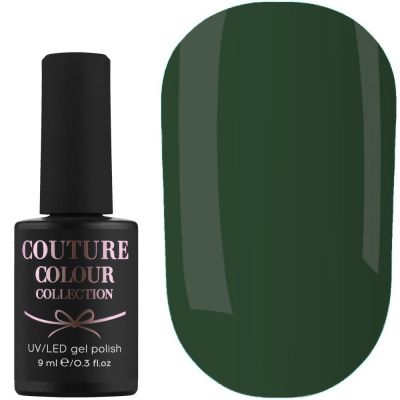 Гель-лак Couture Colour №159 (темно-зеленый, эмаль) 9 мл