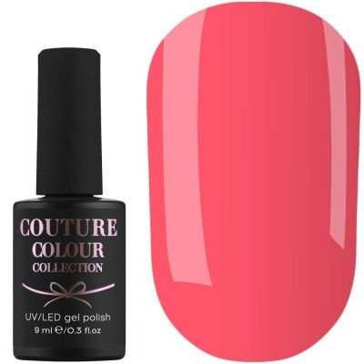 Гель-лак Couture Colour №161 (яскравий коралово-рожевий, емаль) 9 мл