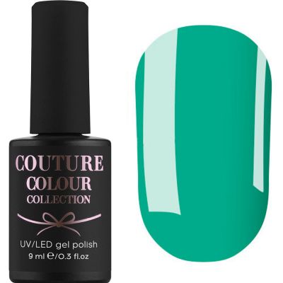 Гель-лак Couture Colour №166 (лазурно-зеленый, эмаль) 9 мл
