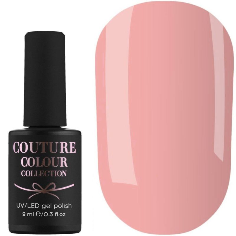 Гель-лак Couture Colour №162 (нежный персиково-розовый, эмаль) 9 мл