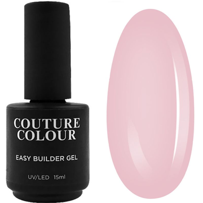 Моделюючий швидкий гель для нарощування Couture Colour Easy Builder Gel №02 (ніжний тілесно-рожевий) 15 мл