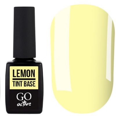 База для гель-лаку Go Active Tint Base Lemon №01 (жовтий) 10 мл