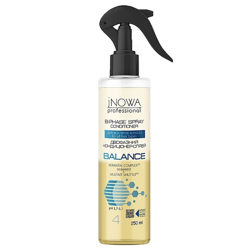 Двофазний кондиціонер для волосся jNOWA Balance Bi-Phase Spray Conditioner 250 мл