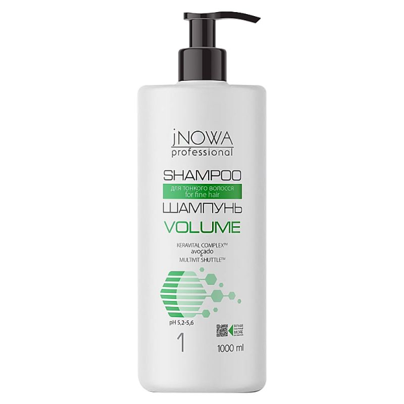 Шампунь для об'єму волосся jNOWA Volume Shampoo 1000 мл