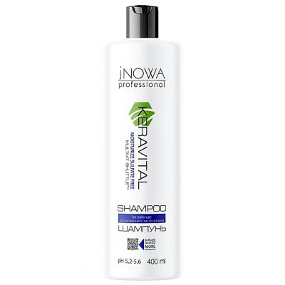 Шампунь для ежедневного применения jNOWA Keravital Moisturize Sulfate Free Shampoo 400 мл