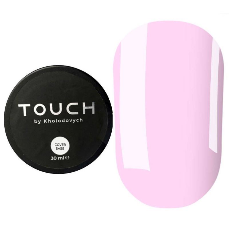 Камуфлююча база Touch Cover Base Bubblegum (ніжно-рожевий) 30 мл