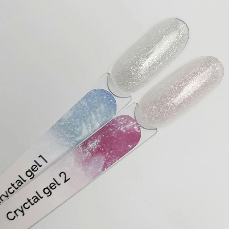 Гель для наращивания Touch Crystal Gel №01 (серебряный с микроблеском) 15 мл