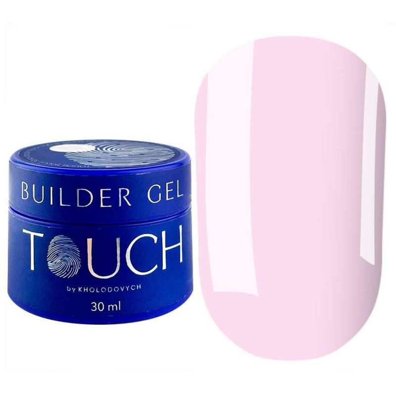 Моделюючий гель Touch Builder Gel Raf (ніжно-рожевий) 30 мл