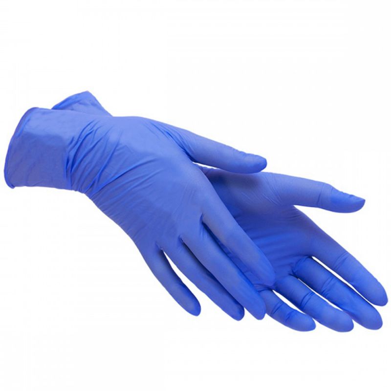 Перчатки нитриловые без пудры Polix Pro&Med Ice Blue M 100 штук