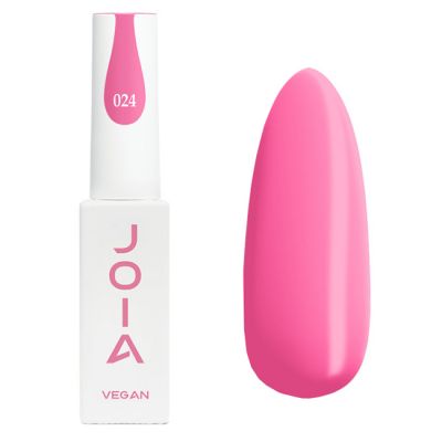 Гель-лак JOIA Vegan №024 (насыщенный розовый, эмаль) 6 мл