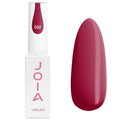 Гель-лак JOIA Vegan №040 (бордовый, эмаль) 6 мл