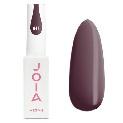 Гель-лак JOIA Vegan №041 (темно-бордовый, эмаль) 6 мл