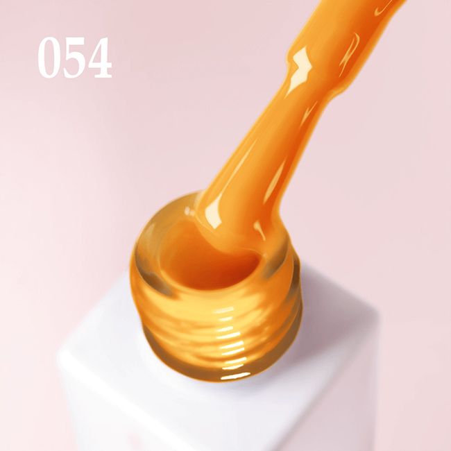 Гель-лак JOIA Vegan №054 (яркий оранжевый, эмаль) 6 мл
