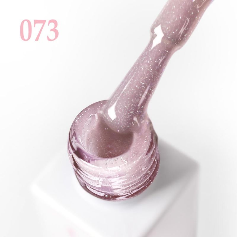 Гель-лак JOIA Vegan Flash Nude №073 (розово-бежевый, светоотражающий) 6 мл