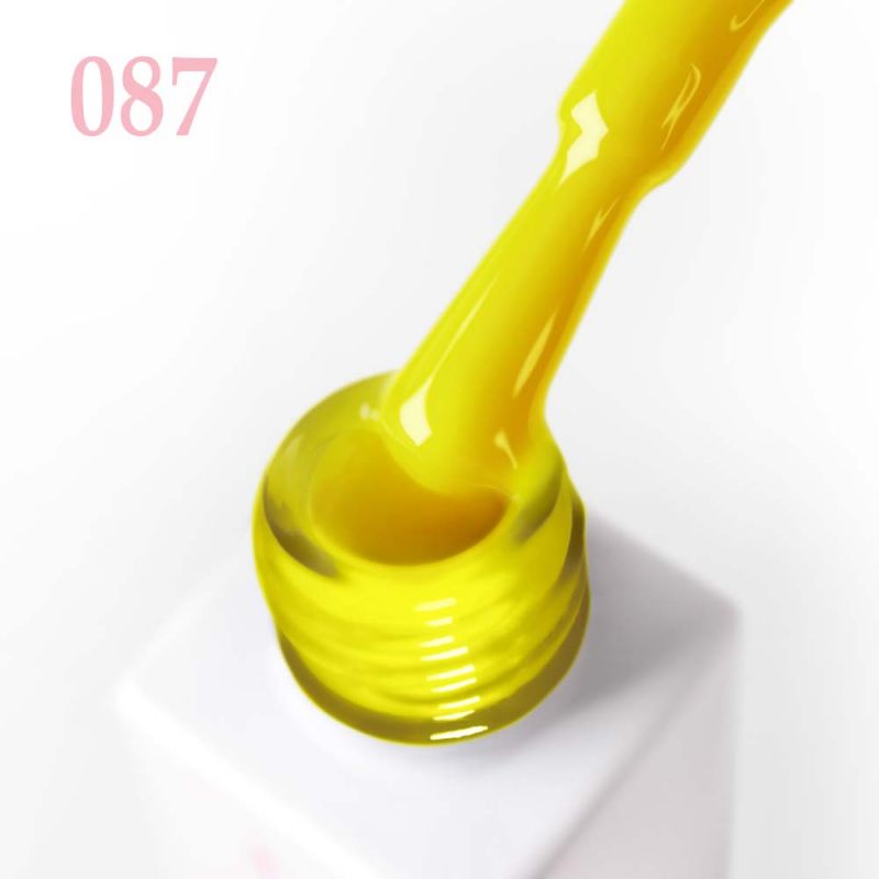 Гель-лак JOIA Vegan №087 (жовтий неон, емаль) 6 мл